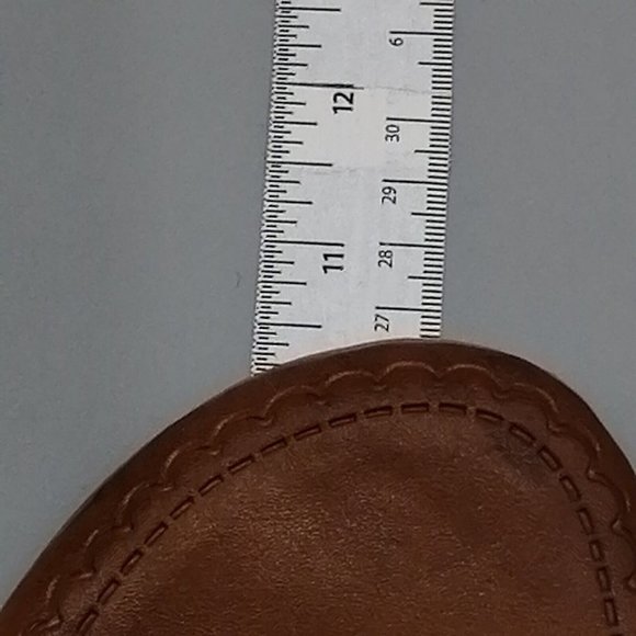 Lane Bryant Womens Slingback Sandal Gold Faux Leather‎ Beaded Buckle 9W - Picture 5 of 9